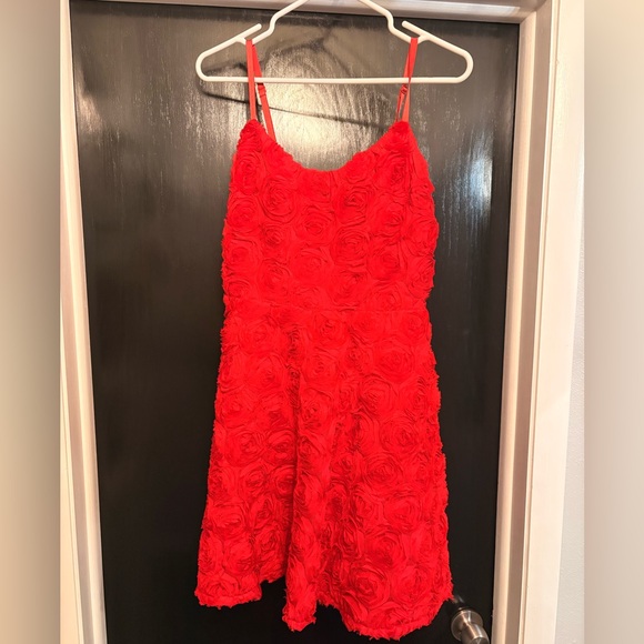 Express Dresses & Skirts - Express Red Rose Dress NWT
